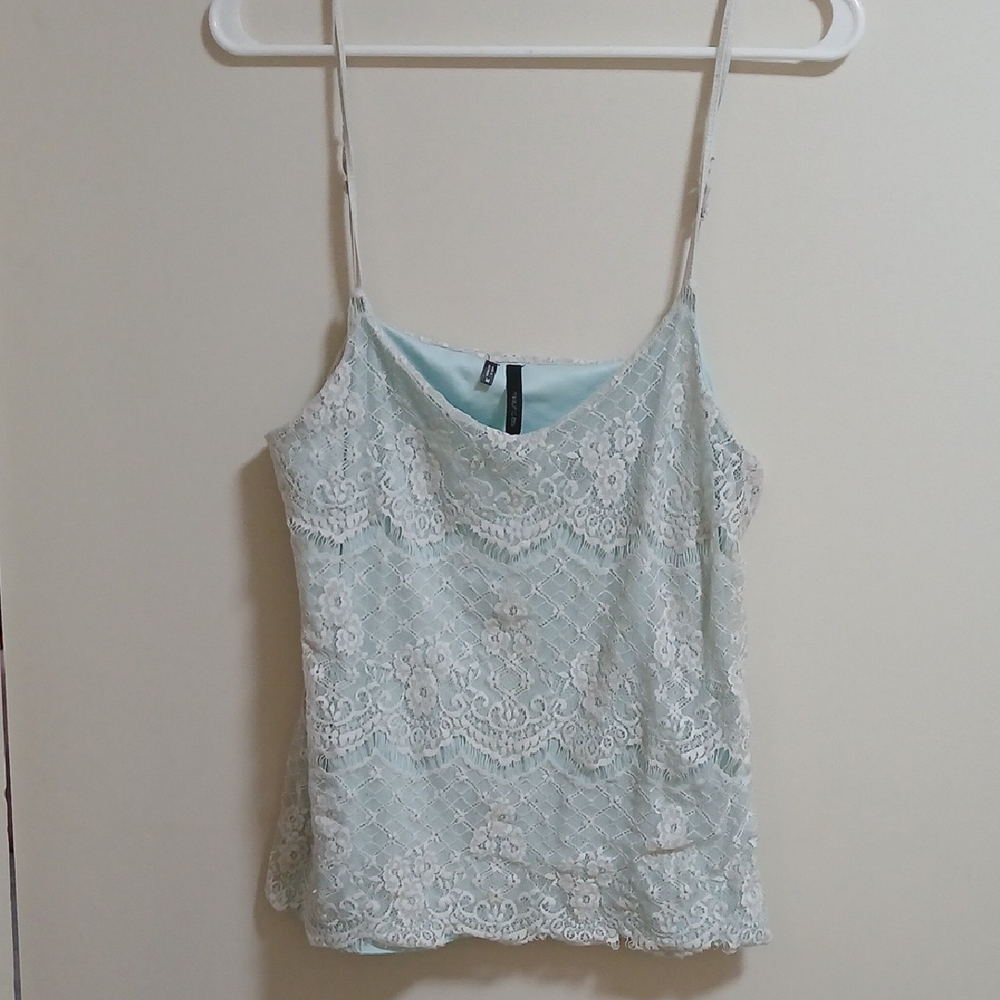 Maurices Lace Camisole- Soft Blue
